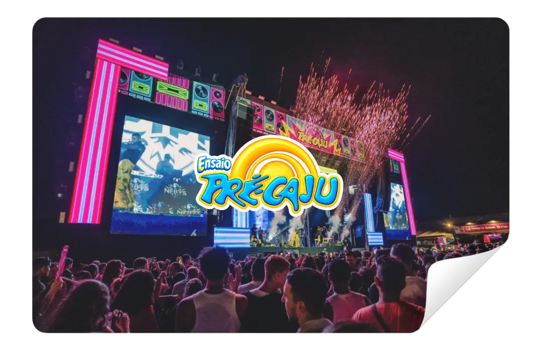 Ensaio do Précaju 2026 dia 25 de Julho na Arena Eventos do Shopping Riomar em Aracaju Sergipe Esquenta PréCaju