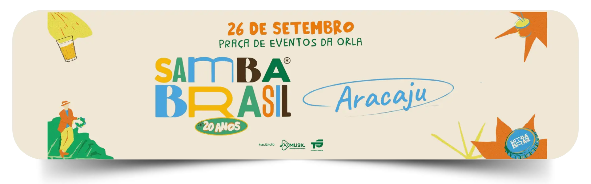 Samba Brasil Orla Atalaia dia 26 de Setembro de 2026