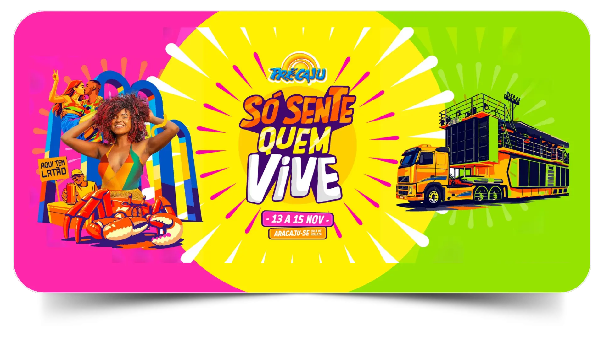 Pré Caju Maior Prévia Carnavalesca do Brasil Aracaju Sergipe Orla Atalaia Novembro de 13 a 15 2026 Carnaval
