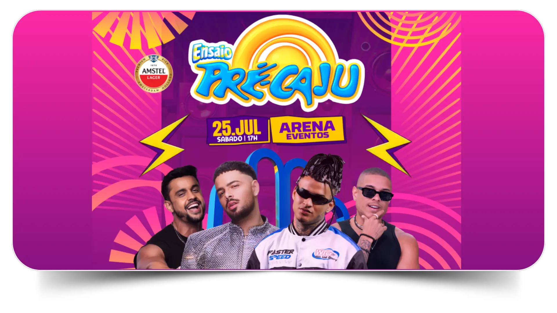 Ensaios do Pré Caju Arena Eventos Riomar Shopping Aracaju Sergipe Maior Prévia Carnavalesca do Brasil dia 25 de Julho de 2026
