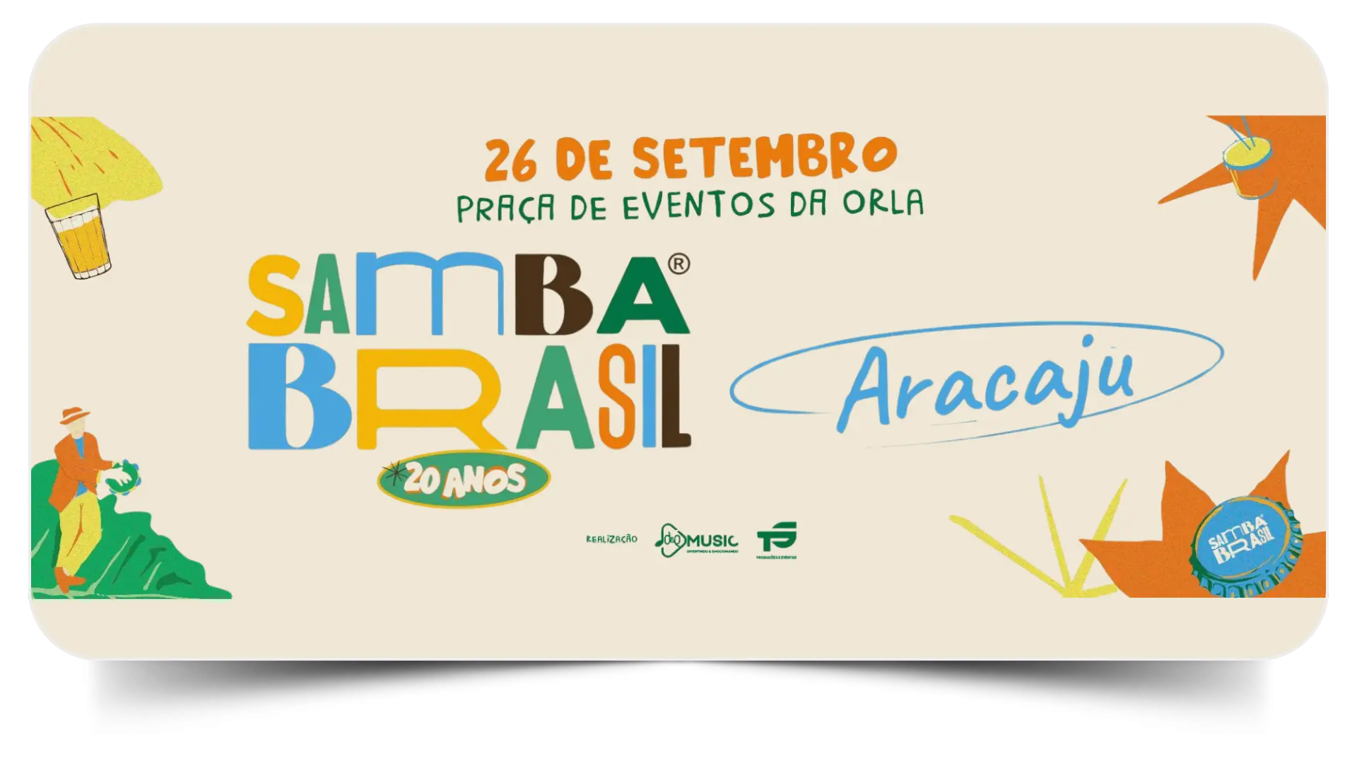 Samba Brasil Orla Atalaia dia 26 de Setembro de 2026