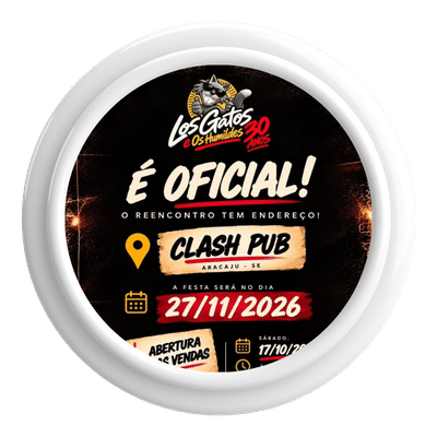 Ícone Los Gatos Os Humildes Clash Pub Treze de Julho Aracaju Sergipe Top Baladas Festas Shows Eventos