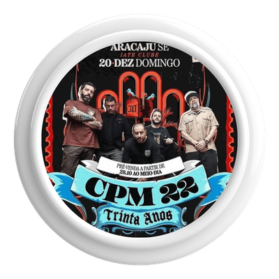 Ícone CPM 22 Rock Pop Nacional Iate Clube de Aracaju Sergipe no Bairro Treze de Julho Top Baladas Eventos Festas Shows
